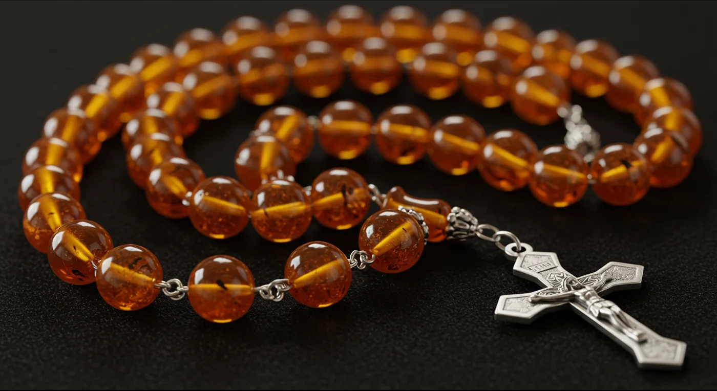 Catholic amber rosary shop from Europe, Baltic region, Latvia and Lithuania