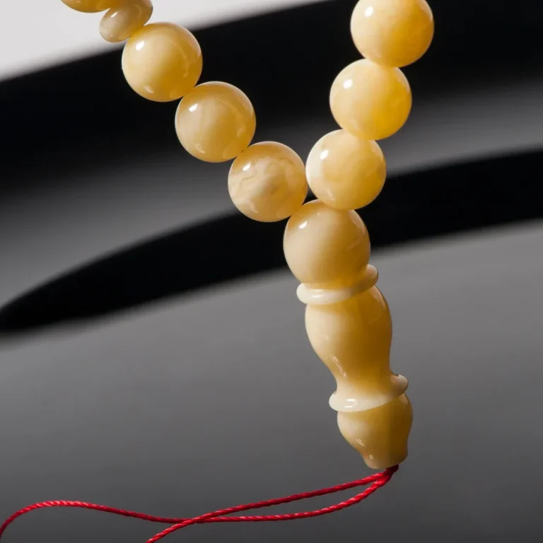 True amber worry beads from Europe | Muslim amber rosary from Lithuania